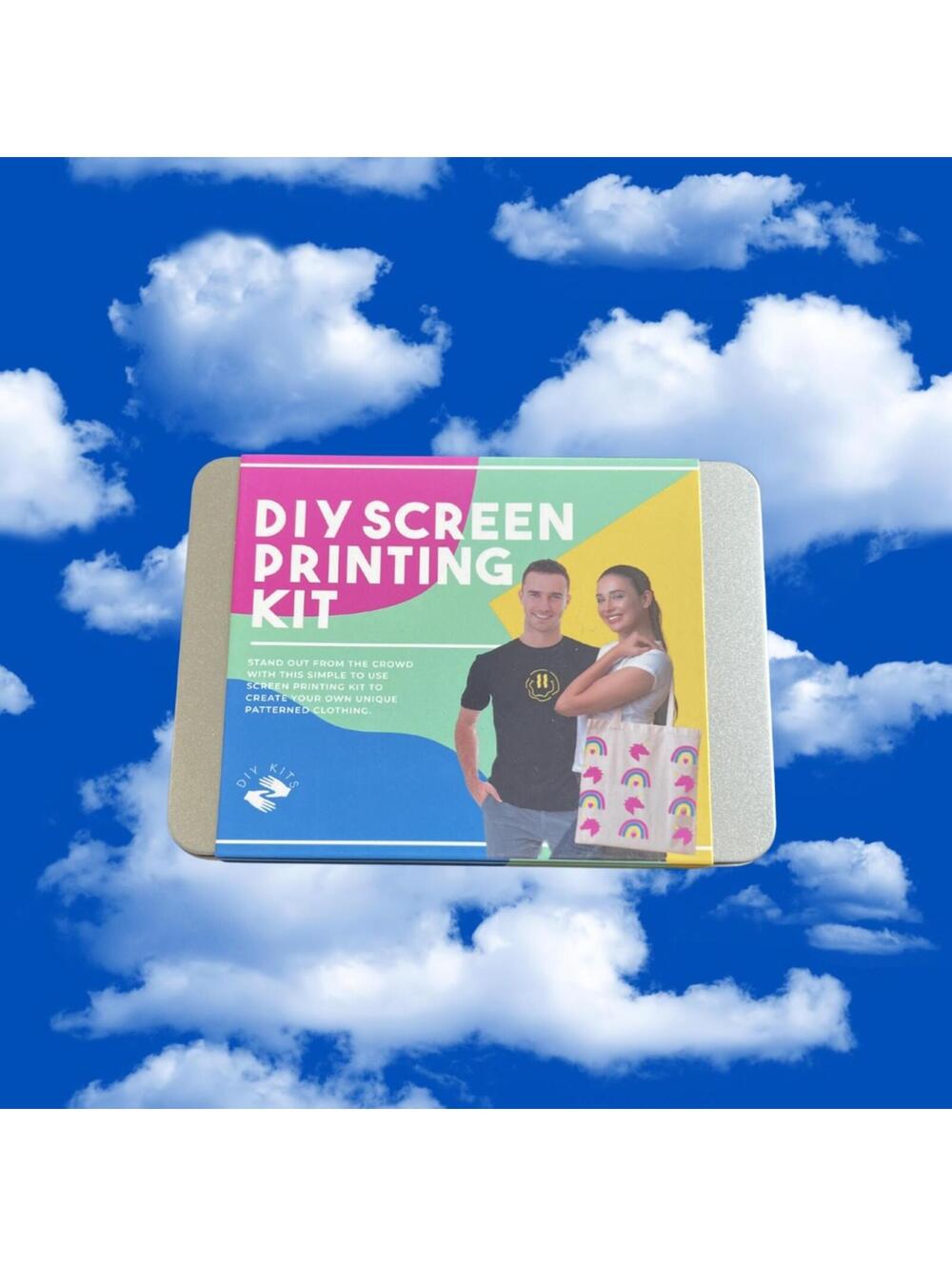 DIY Screen Printing Kit in Metal Tin